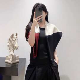 春季新品配饰小方巾韩系女士百搭职业装领巾高级感仿真丝丝巾围巾