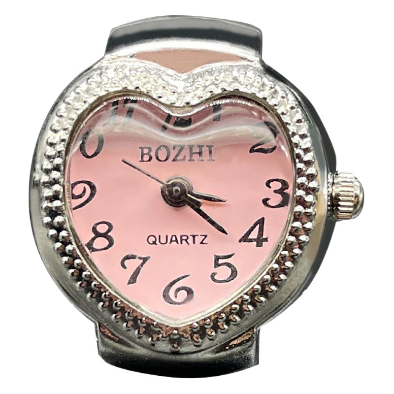 [Ring watch] Foreign trade hot alloy shell love quartz ring watch trend fashion men's and women's watches wholesale