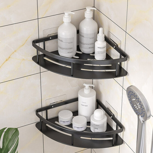 No punching space aluminum storage rack toilet bathroom tripod bathroom storage rack wall hanging toilet corner rack