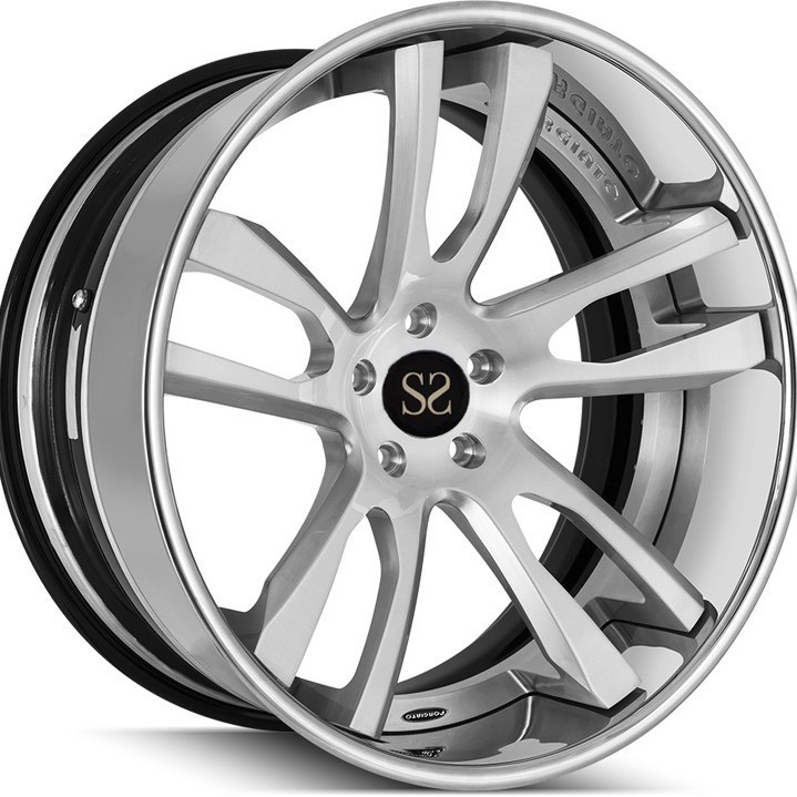 速鲨SS两片式锻造轮毂 A45 C43 C63 铝合金改装轮毂