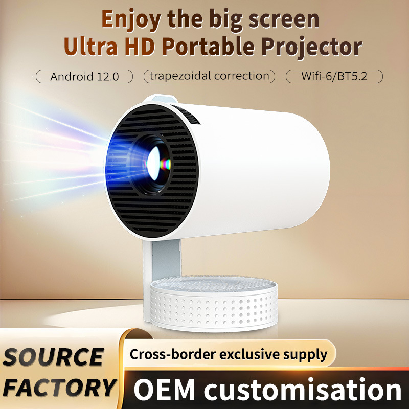 Cross-Border Popular Short Throw M11 4K High-Definition Projector Home Wifi Independent Audio Home Ptz Projector