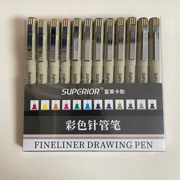 Xiupu color needle pen Gouxianbi hand-painted pen suit 0.5mm student art cartoon stroke pen cross-border hot