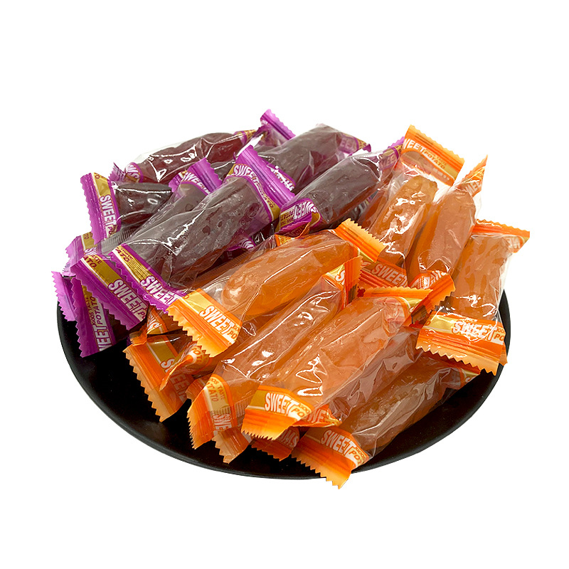 独立水晶红薯仔紫薯组合休闲网红地瓜干番薯仔厂家批发微商供应