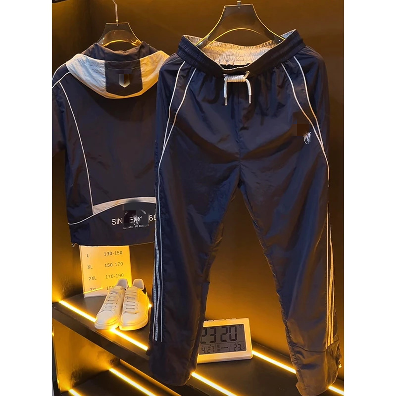 Spring New Style Men's Versatile, Comfortable, High-End, American Casual Style, Handsome Straight-Leg Loose Suit