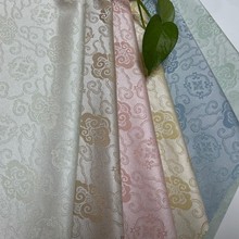 如意云纹提花面料早春新中式服装外套布料国风马甲外套女装织锦缎