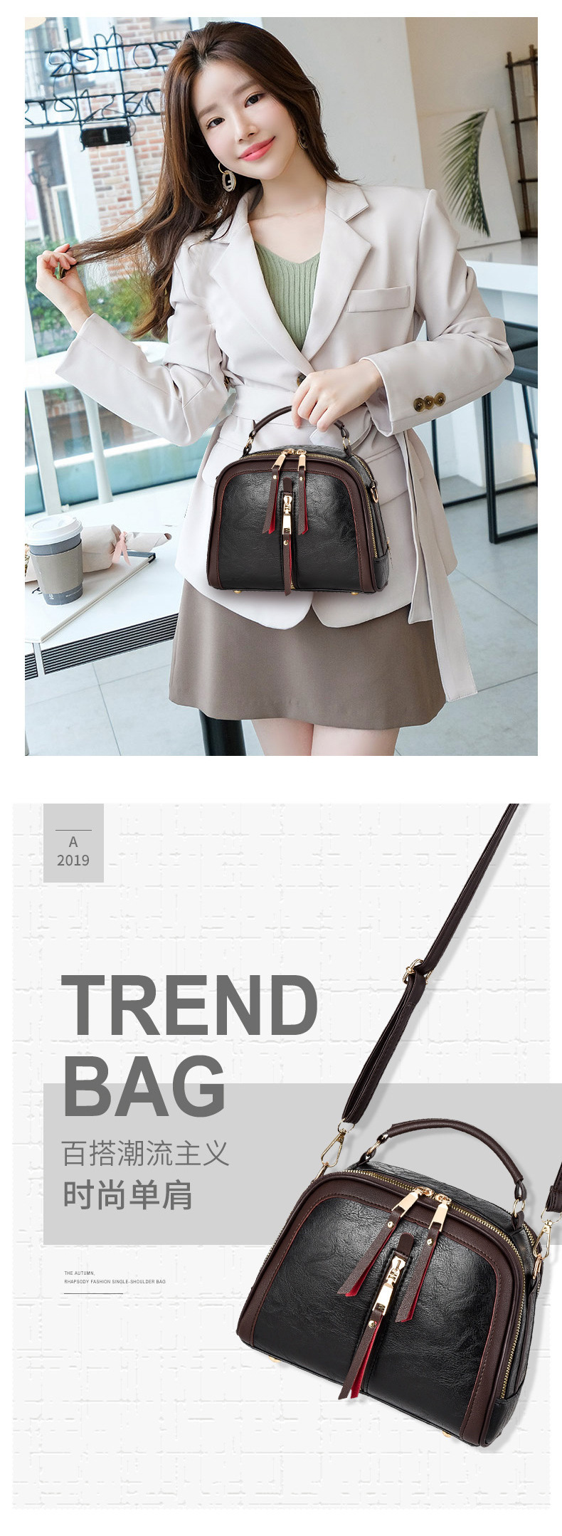 Womens Quilted Oval Crossbody Bag - Black - Sarah Express