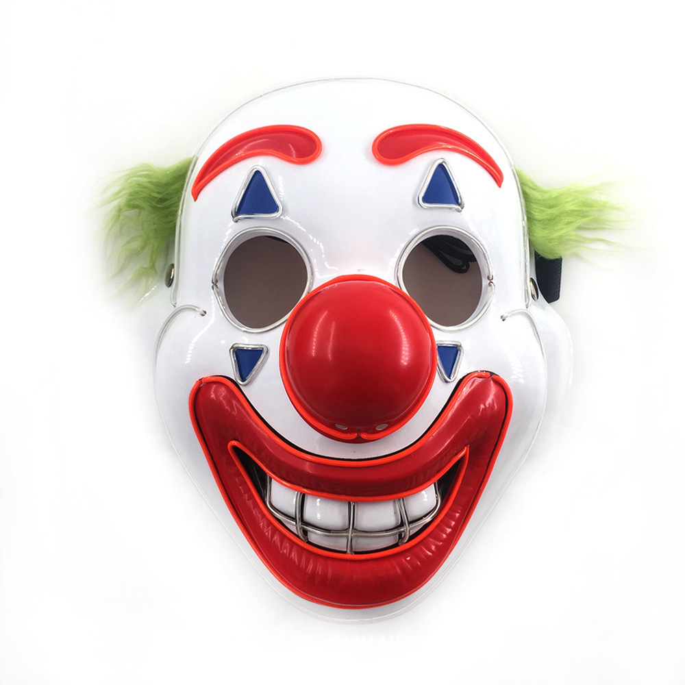 EL Cold Light Luminous Mask Halloween Party Joker Movie Themed…