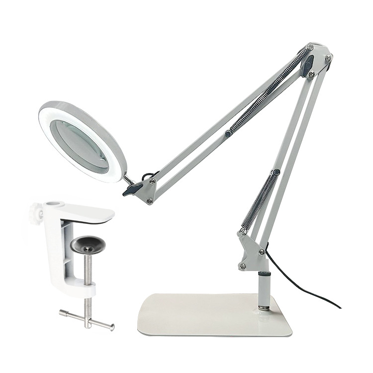 Soldadura transfronteriza mantenimiento lupa lámpara de escritorio de reparación de uñas de cejas protectoras de ojos lámpara de trabajo protectoras de ojos LED luz de lectura