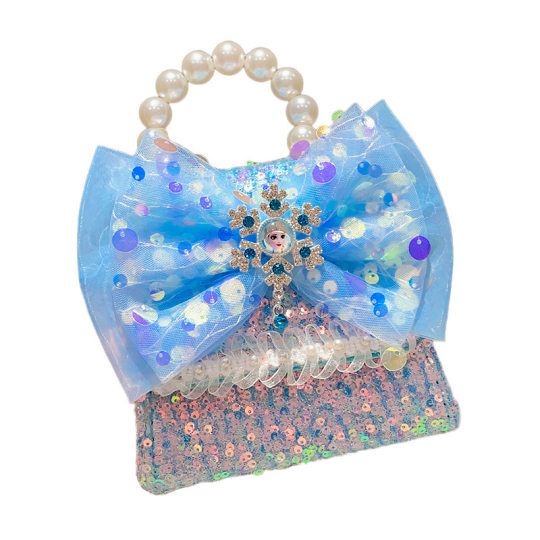 Children's messenger bag Aisha Princess new handbag girls' fashion shoulder bag western style little girl pearl bag