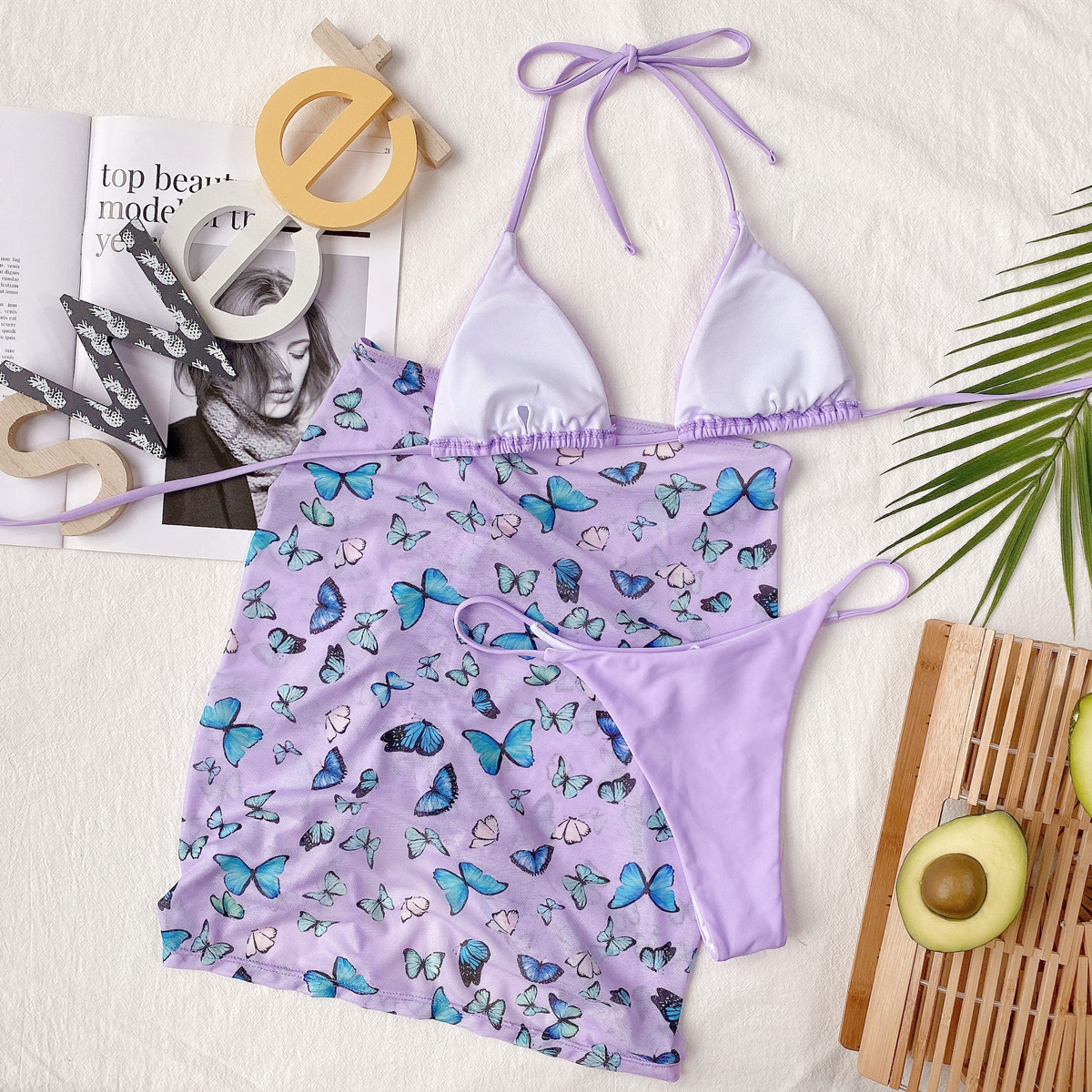 new split swimsuit three-piece suit NSDA27505