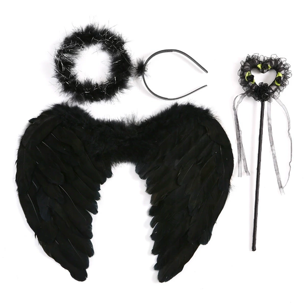 45*35cm black wings three-piece set