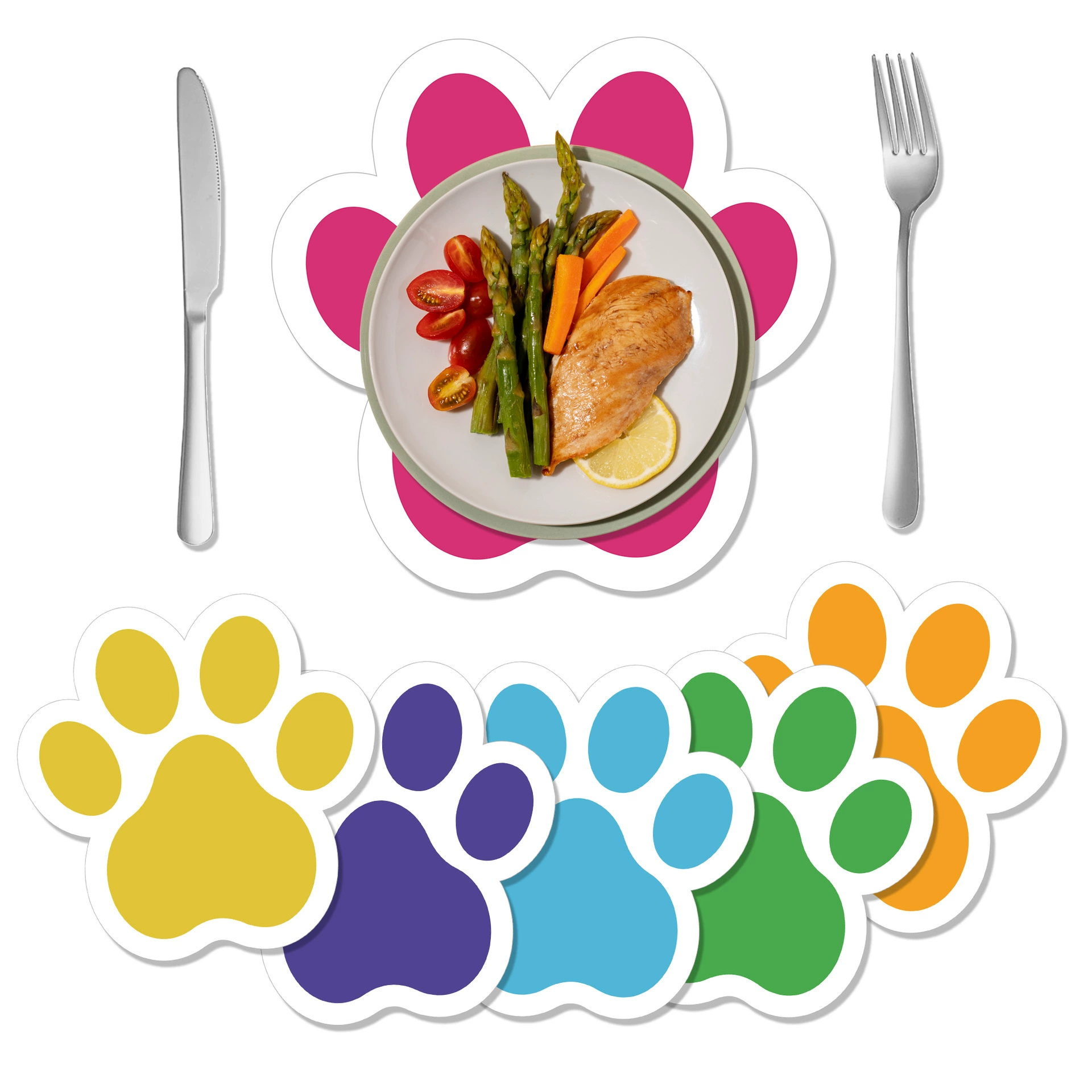 CA020 Домашняя собака щенок коготь кость атмосфера макет одноразовая бумажная прокладка