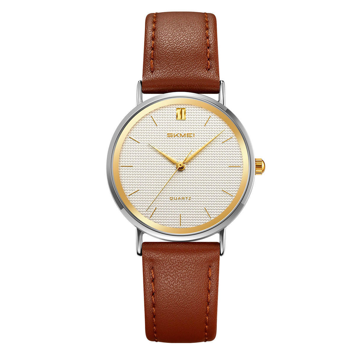 Momento de venta transfronteriza de moda moda de mujer simple reloj de pulsera ligero de lujo correa impermeable reloj de cuarzo al por mayor
