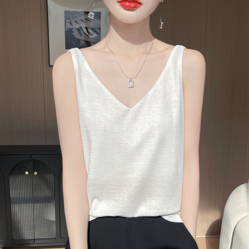 summer short fitted elegant knitted top with cups