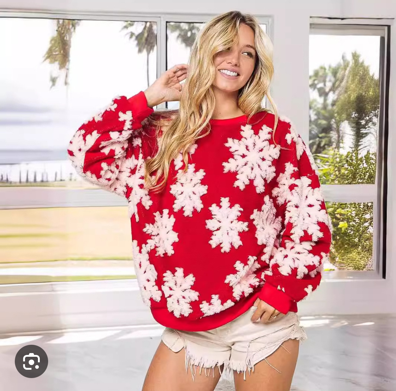 Women's Christmas Sweater Pullover With Long Sleeves For Ladies_voghion.com