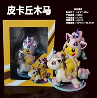 Коллекционная фигурка Pokemon Pikachu Q‑версии в костюме единорога, около 12 см