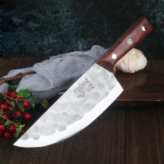 Hand-forged pork knife, meat cleaver, butchery meat joint factory dividing knife, stainless steel meat cleaver, sharp meat cleaver