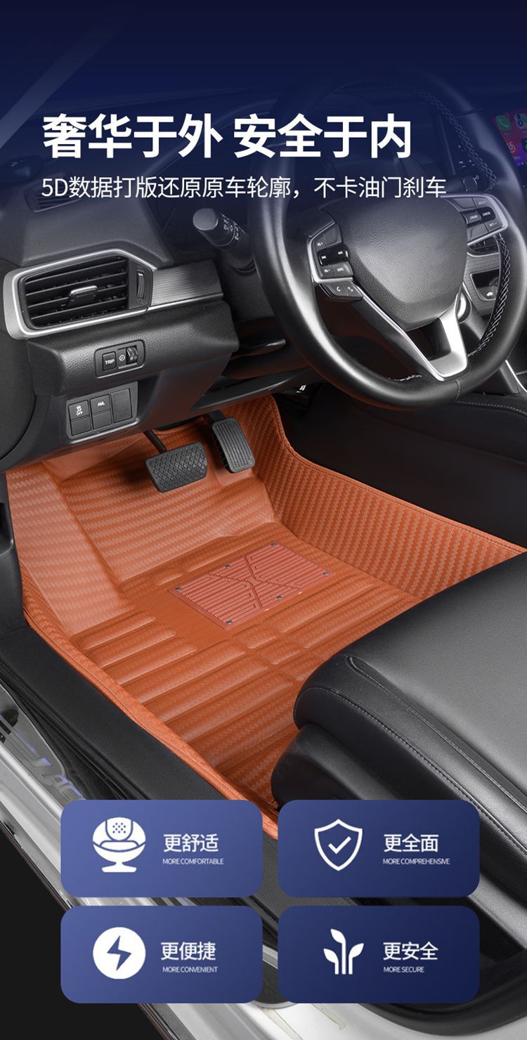 Suitable for Car Floor Mats Nissan Sylphy Qashqai X-Trail Teana Livi March Tiida Bluebird Sunshine Anti-Slip Floor Mats