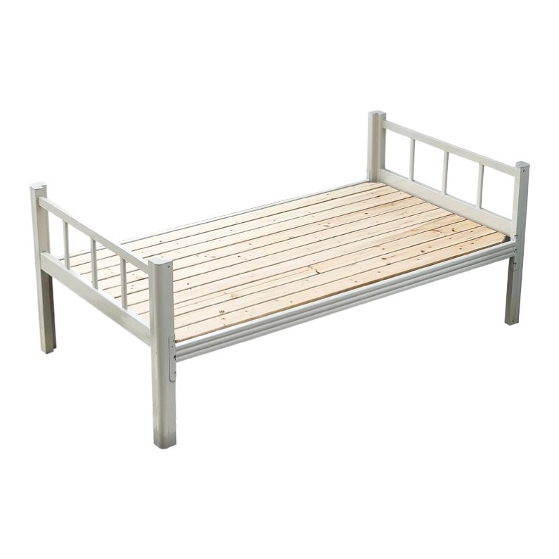 Cama de hierro de doble capa superior e inferior cama de estudiante fábrica de adultos cama de hierro superior e inferior cama personalizada dormitorio superior e inferior