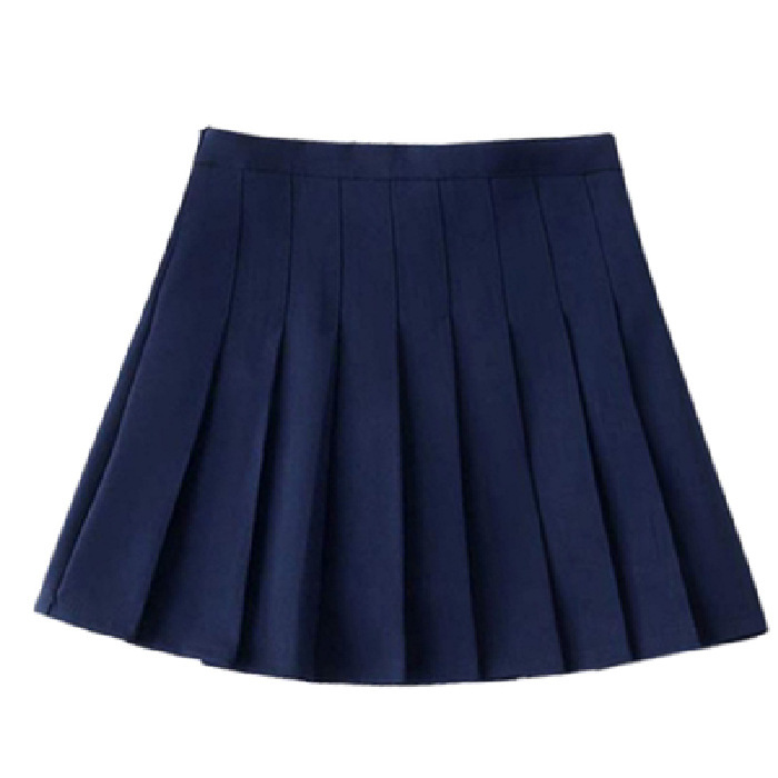(加长+裤+拉链+纽扣）百褶裙制服裙子半身裙春夏季短裙秋冬|undefined
