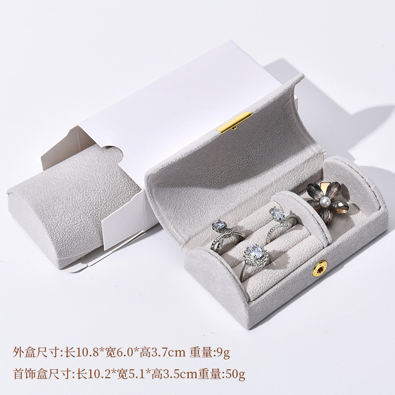 シンプルなinsクロスボーダー携帯鏡ジュエリーミニ韓国版女性ジッパーバッグネックレス指輪アクセサリー収納ケース