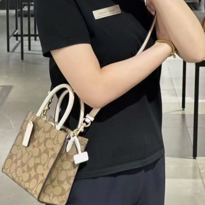 Koujia Genuine Leather Lv Women's Bag Music Score Bag Minically Versatile Satchel Crossbody Bag Tote Bag Small Square Bag