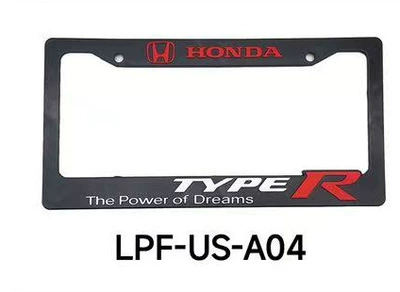 Frame Plastic Three-Dimensional License Plate Frame – License plate holder/license plate holder - honda-type-r