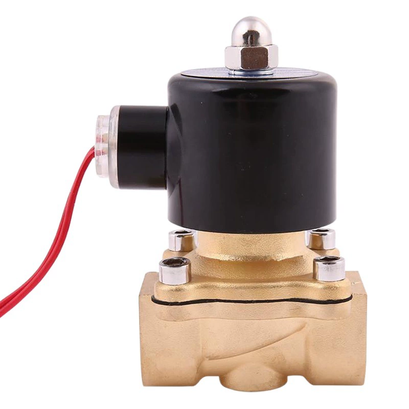 Нормально закрытый латунный соленоидный клапан, водяной клапан, воздушный клапан, водонепроницаемый интеллектуальный электронный клапан для управления трубопроводом, 220В/24В, 1/2 дюйма, 3/4 дюйма