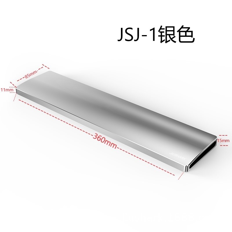 JIUSHARK Teclado mecánico de nueve tiburones, soporte de mano, soporte de muñeca, soporte de aleación de aluminio, centro de escritorio hueco, instalación gratuita, perforación