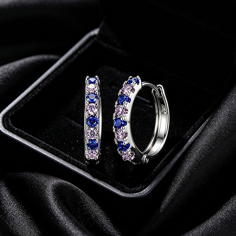 Xuping joyería estilo de moda europea y americana aretes exagerados doble fila brillante aretes de aretes de arroz de arroz pendientes de arroz transfronterizos aretes al por mayor