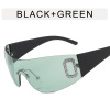 Fashionable sunglasses, brand glasses solar-powered, 2 carat, European style, internet celebrity