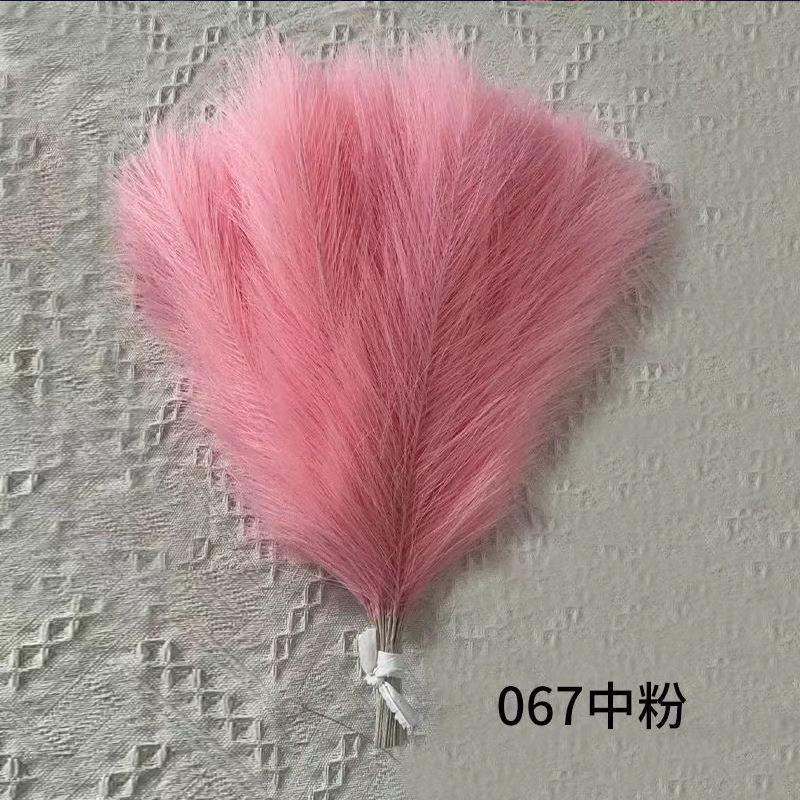 Xiaohongshuの人気模擬花火装飾カラフルなリード草ショッピングモールの窓造園小道具ピンクと白の昼の花火|undefined