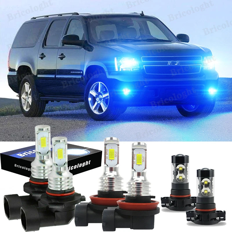 Ventas transfronterizas H7 H11 9005 6000K luz de decodificación de alto brillo automóvil LED luz de niebla faro luz de coche