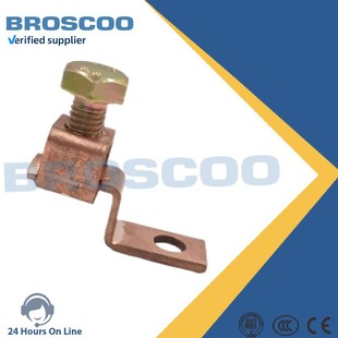 90 Degree Bending Wire Clamp Power Fittings Special-Shaped Wire Clamp Bolt Wire Clamp Grounding Rod Manufacturer Direct Sales Copper Wire Clamp