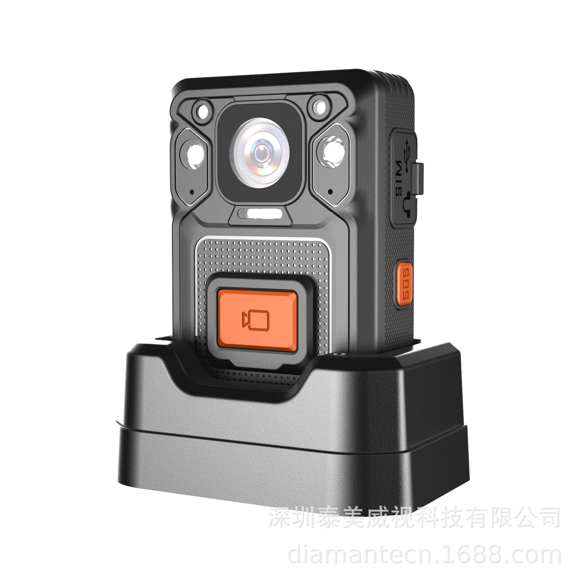 Diamante Dmt22 4g Wifi Gps Body Worn Camera Live Streaming