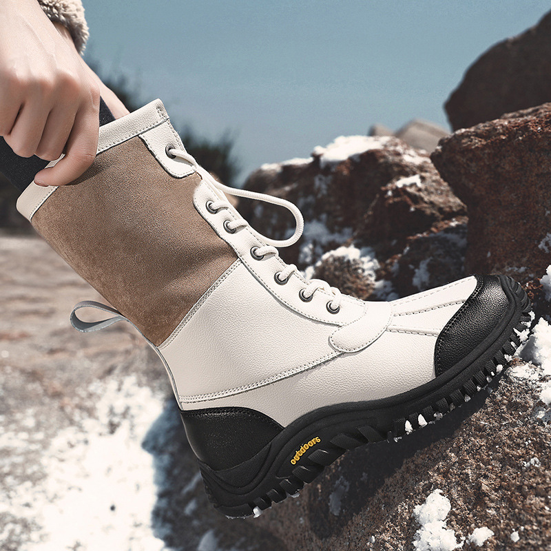 High Bang Cotton Boots Women's Winter Outdoor Snow Boots, Non slip, Plush, Thickened Women's Boots, Warm, Large, Fashion_voghion.com