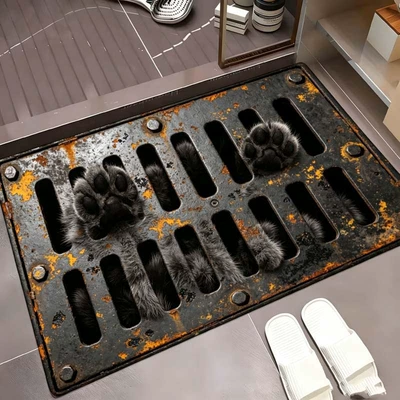 Grid Diatom Mud Floor Mat | Avtomobil döşəmə paspasları - metal-grille-7-4060cmnew-diatom-mud
