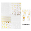 Nail stickers, adhesive fake nails contains rose for St. Valentine's Day for nails, suitable for import, new collection