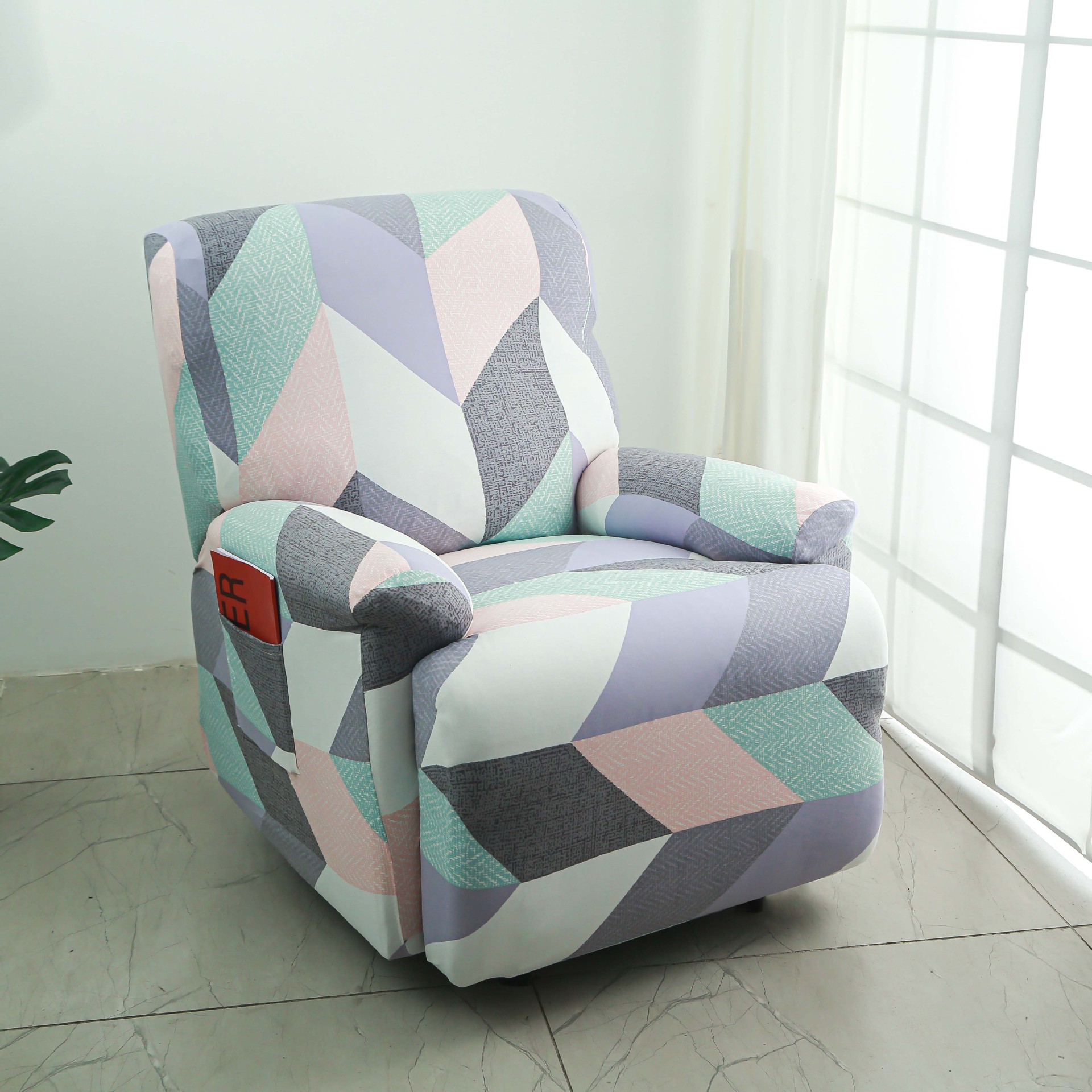 Housse de canapé extensible romantique antidérapante lavable_voghion.com