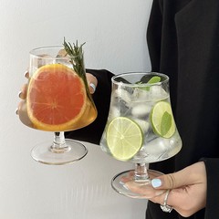 インススタイル背の高いガラスアイスアメリカンコーヒーカップ冷たいドリンクカップソーダ炭酸水カップドリンクカップカクテルカップ