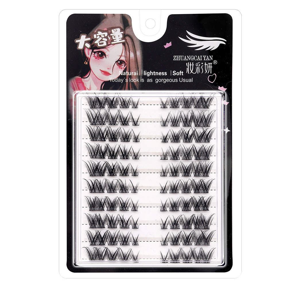 Serie de zorro dividido pestañas postizas voladoras oblicuas luz cola de ojo europea y americana alargada diablo grueso dibujos animados mezclado sangre Fox ojo pestañas