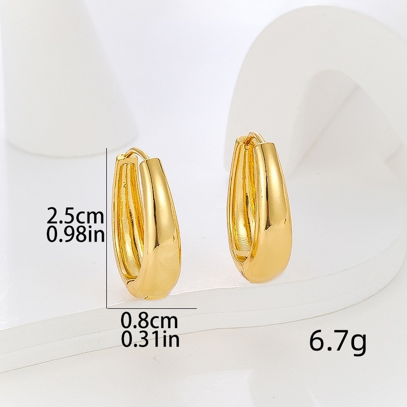 Ins Style Geometric Earrings Light Luxury Fashion Jewelry for Women detail image 9