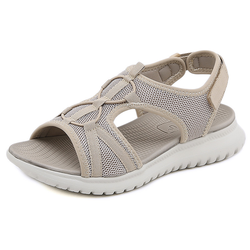 Stock H1109 - A8 Europa y los Estados Unidos 2025 nuevo deporte MD sandalinas casuales de mujer de color sólido cómodas sandalias grandes al por mayor