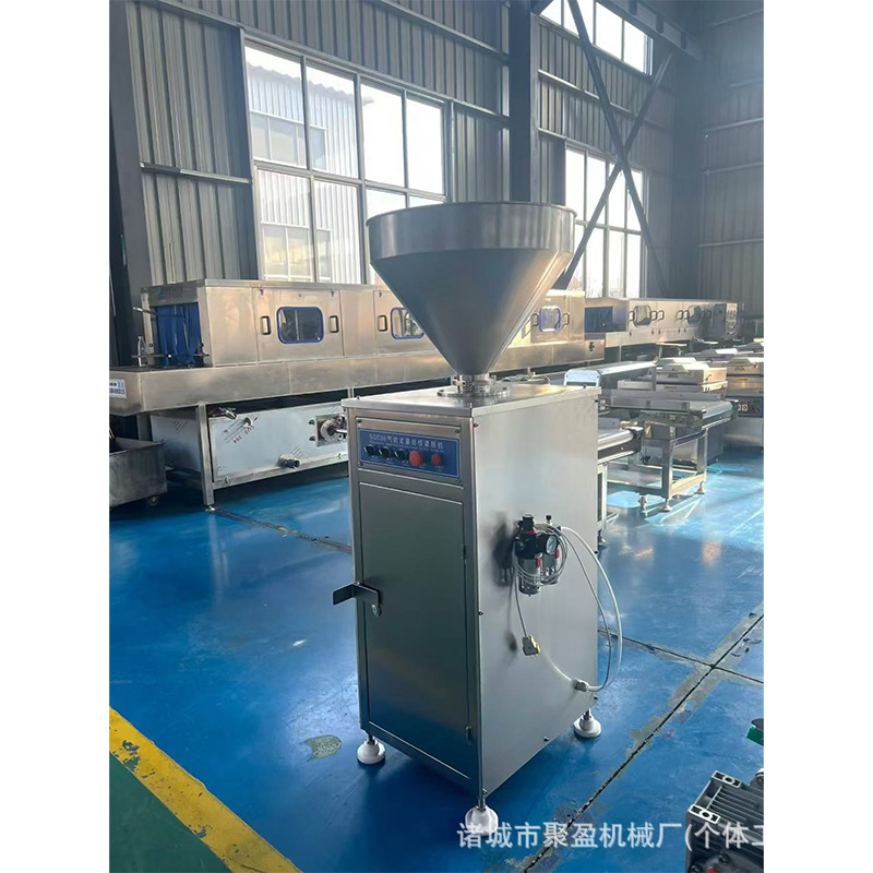 香肠腊肠成套设备食品级全自动定量扭结灌肠机 真空叶片灌装机