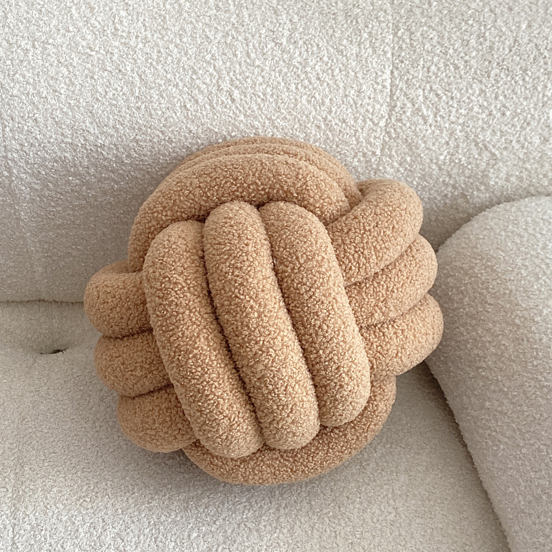 Khaki knotted ball (diameter 28cm)