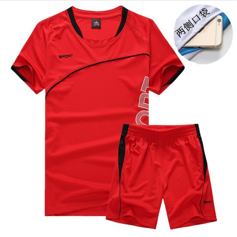 Verano hombre grande seco rápido sudor juego deportivo fitness entrenamiento de baloncesto correr camiseta transpirable pantalones cortos dos piezas image 9