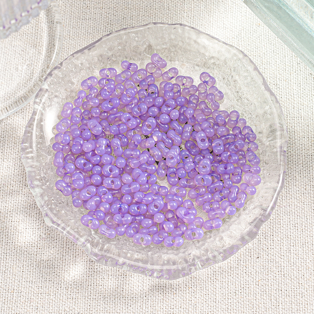 【400 piezas 2 botellas】Cuentas Xiaozi, cuentas sueltas, cuentas para pulseras, material para cuentas, cuentas espaciadoras de 3 mm, accesorios para cadena de teléfono DIY