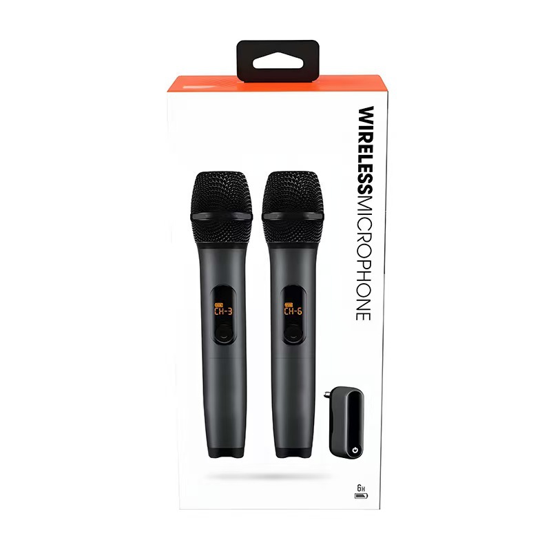 Sistema de Micrófonos Inalámbricos UHF 1 a 2 para KTV y Transmisión en Vivo image 2