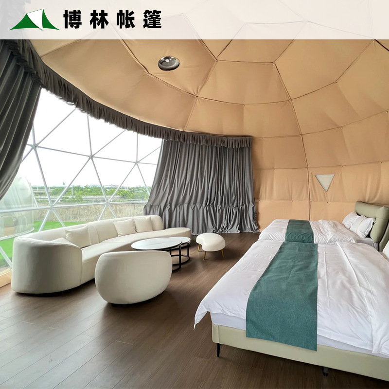 リゾートホテルテント、観光景勝、星空テント、キャンプ、B&B、星空ルーム、ドーム型球形テント|undefined