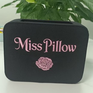 2025 Customized Cross-Border Exquisite Embroidered Paper Towels, Mobile Phone Box, Living Room Remote Control Storage Wooden Box, Desktop Organizing Basket